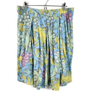 2/$15 LuLaRoe 2XL Pastel Madison Skirt with Grapes and Leaves Pattern